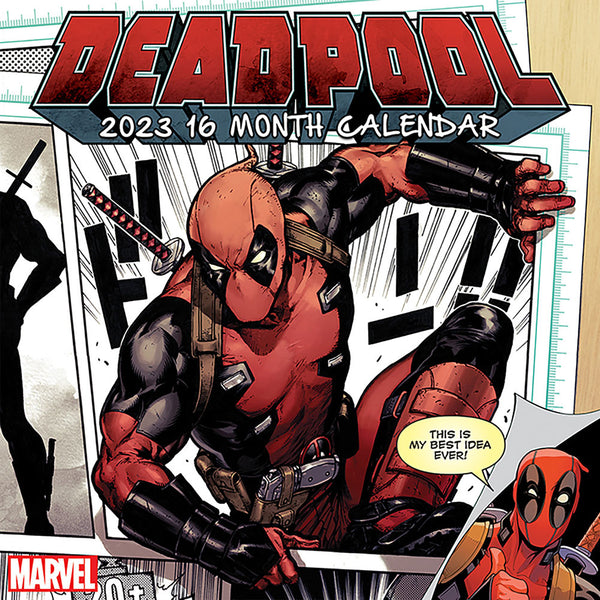 Deadpool Square Calendar 2023