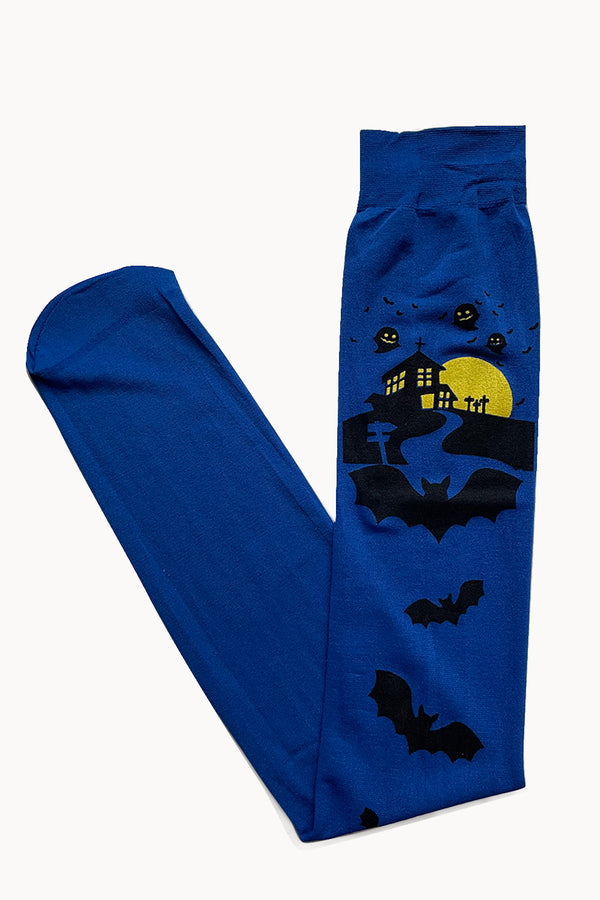 FULL MOON BATS OVER THE KNEE THIGH HIGH STOCKINGS