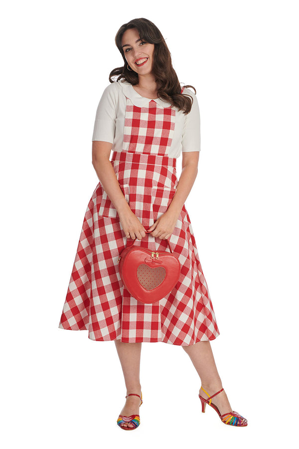 ROW BOAT DATE CHECK SWING PINAFORE