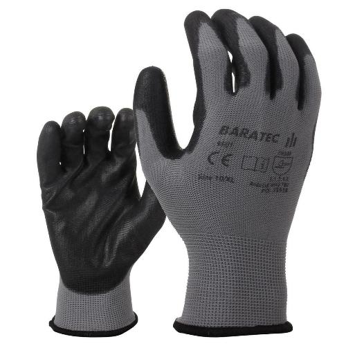 12 x Baratec Protective Nitrile Coated Grip Glove with Elactic Wrist-0