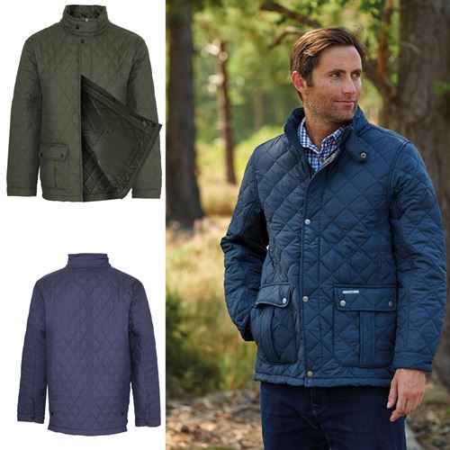 Mens Champion Padstow Diamond Quilted Jacket-0