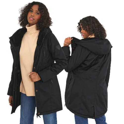 Ladies Brave Soul Vicky Long Coat-0