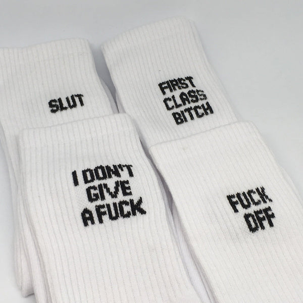 Gifts From The Crypt - Swear Word Cotton Socks-0