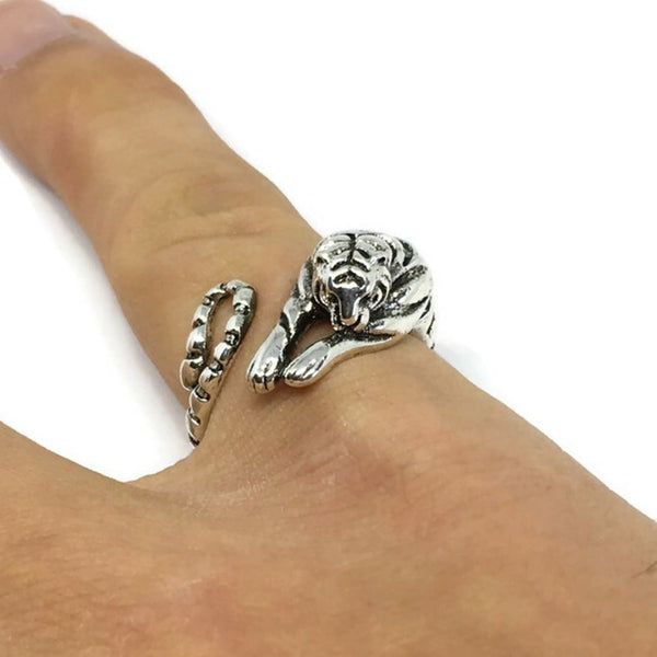 Gifts From The Crypt - Tibetan Tiger Adjustable Ring-0