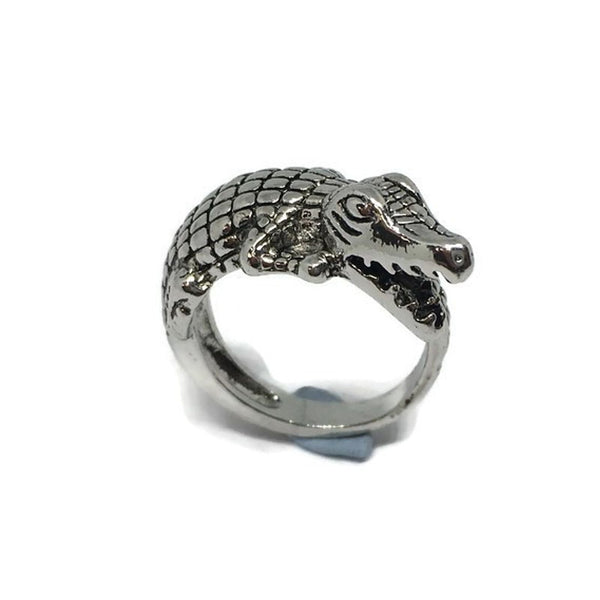 Gifts From The Crypt - Crocodile Adjustable Band Ring-0