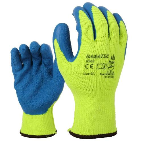 12 x Baratec Warm Workwear Protective Thermal Gripper Glove-0