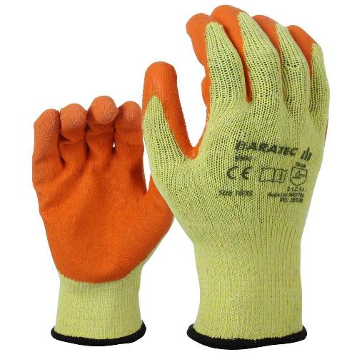 12 x Baratec Protective Latex Gripper Glove - Wet & Dry Conditions-2