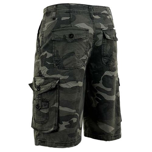 Mens Ripstop Camouflage Cargo Shorts-3