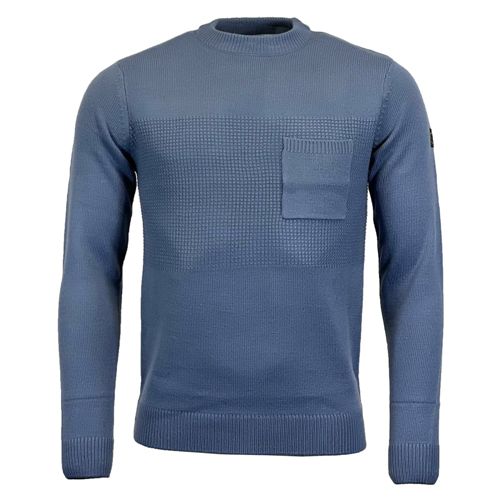 Mens Crew Neck Knitted Jumper-4