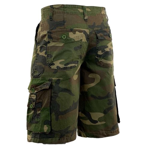 Mens Ripstop Camouflage Cargo Shorts-4