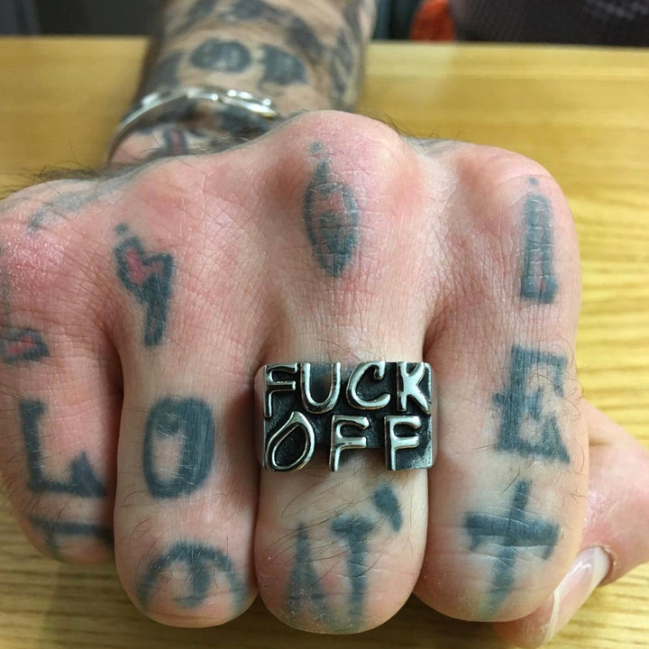 FUCK OFF Stainless Steel Ring-2