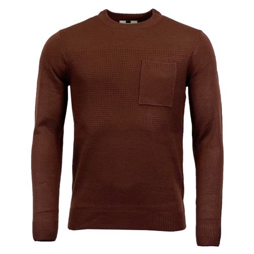 Mens Crew Neck Knitted Jumper-5