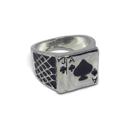 Ace of Spades Signet Ring-0