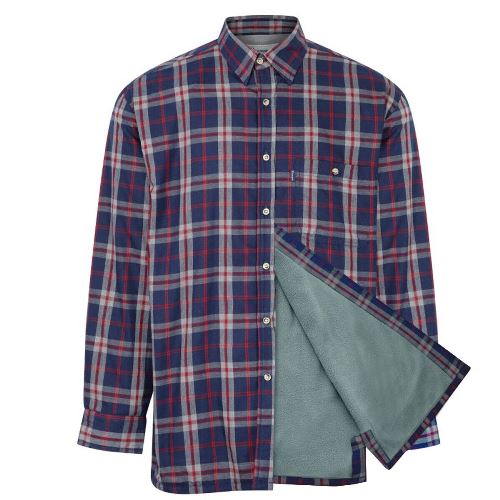 Mens Champion Country Fleece Lined Check Shirt-7
