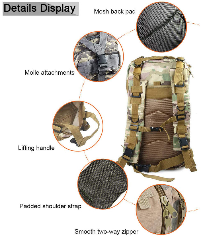 30L A15326 - Molle Tactical Backpack-4