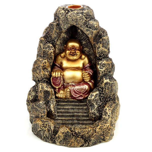 Backflow Incense Burner - Chinese Buddha  BACK35-0