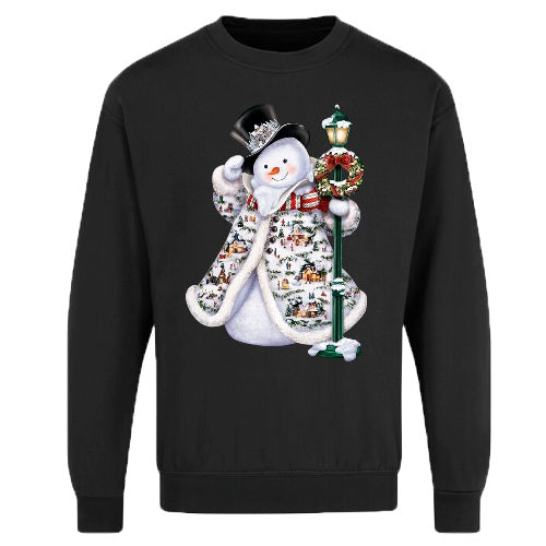 Adults Xmas Printed Sweatshirt - Snowman-1