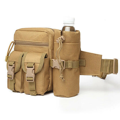 Tactical Waist Bag With Water Bottle Attachment-1
