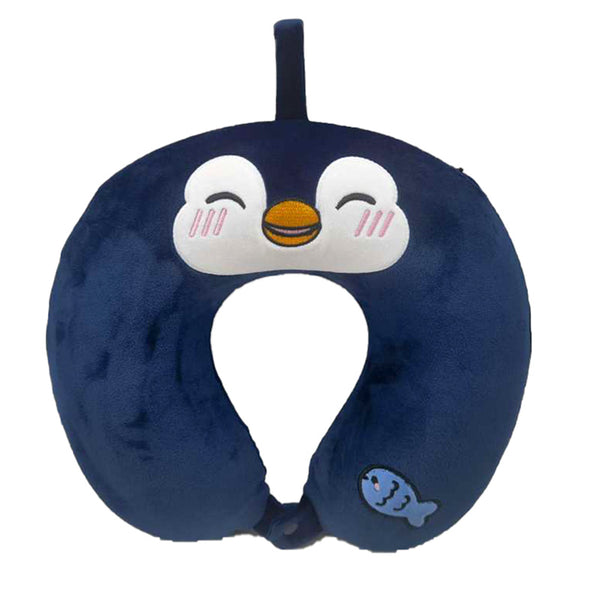 Relaxeazzz Plush Memory Foam Travel Pillow - Nico the Penguin Adoramals CUSH365-0
