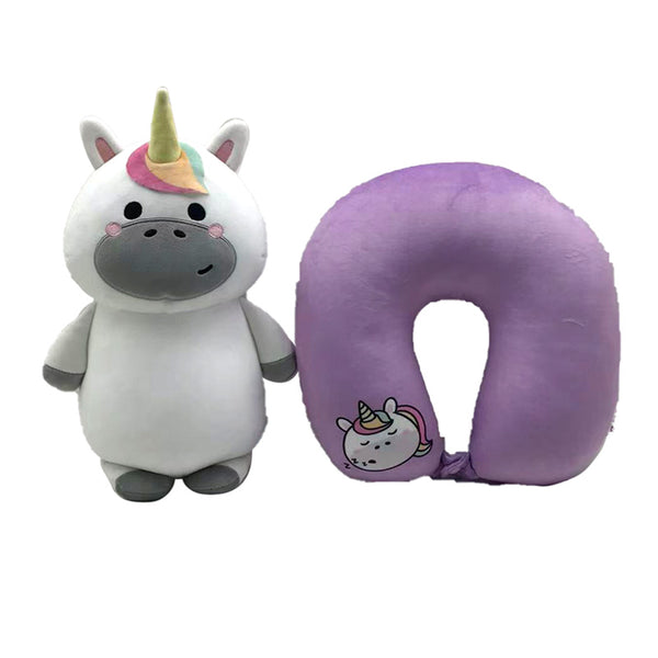 2-in-1 Swapseazzz Travel Pillow and Plush Toy - Astra the Unicorn Adoracorns CUSH377-0