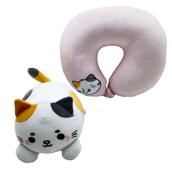 2-in-1 Swapseazzz Travel Pillow and Plush Toy - Lola the Cat Adoramals CUSH378-0