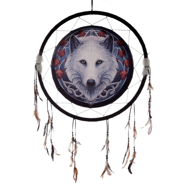 Dreamcatcher (Large) - Lisa Parker Guardian of the Fall Wolf DCPB04N-0