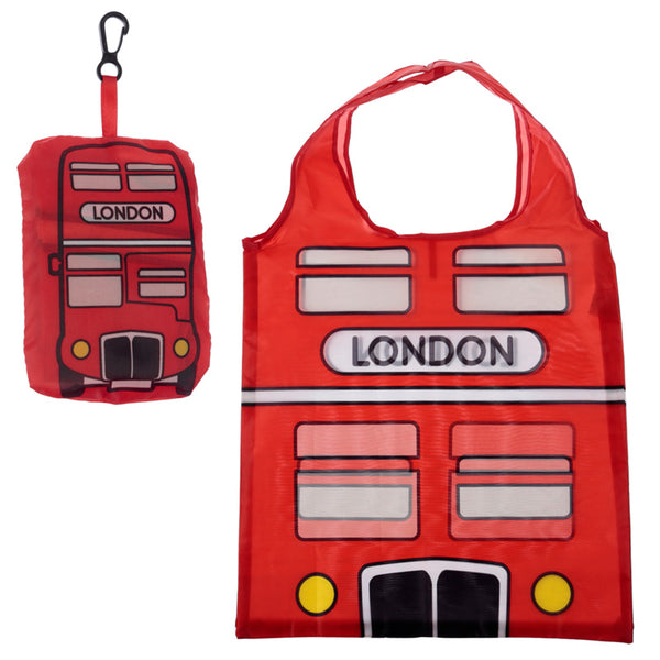 Handy Foldable Shopping Bag - London Icons London Bus FBAG10A-0
