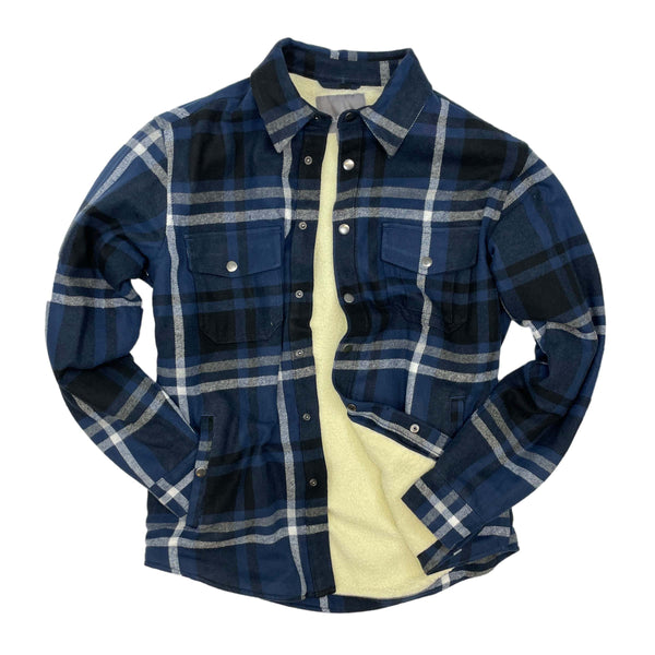Mens Flannel Fleece Lined Shirt - FBH1826-0