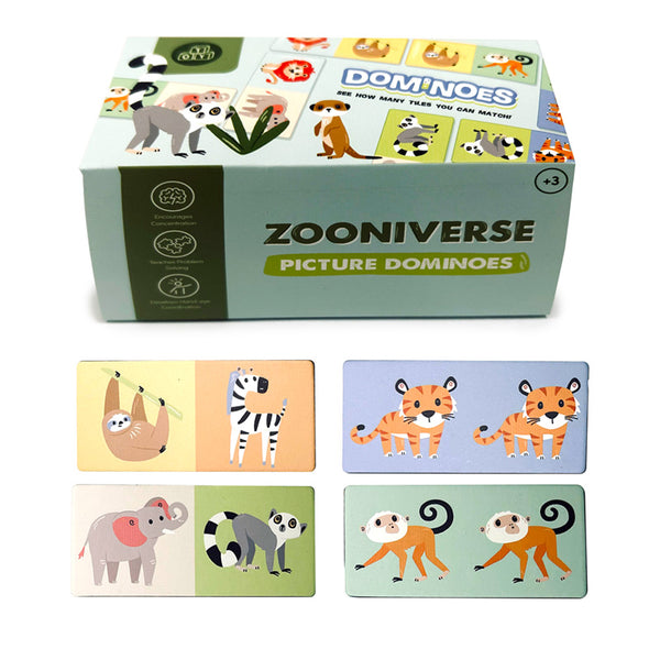 Kids Dominoes Set - Zooniverse GAME01-0