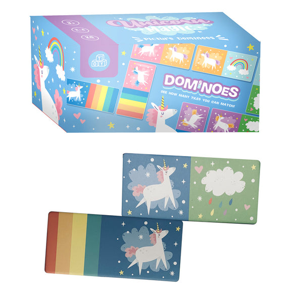 Kids Dominoes Set - Unicorn Magic GAME02-0