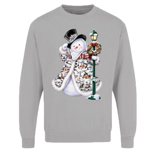 Adults Xmas Printed Sweatshirt - Snowman-2
