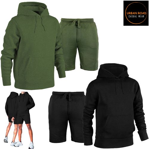 Mens Shorts with Hoodie Set-0