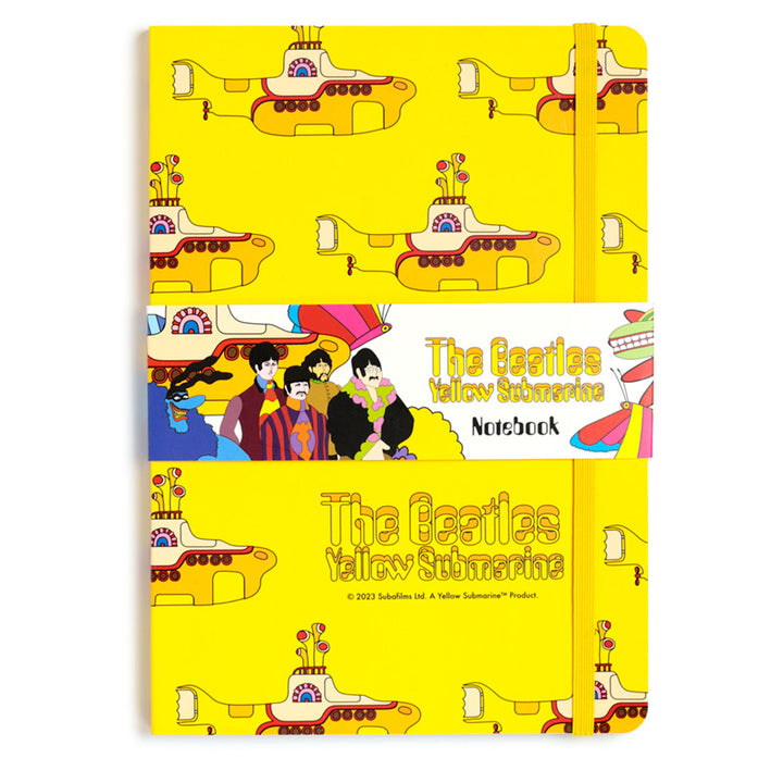 Recycled Paper A5 Lined Notebook - The Beatles Yellow Submarine MEMO107-0