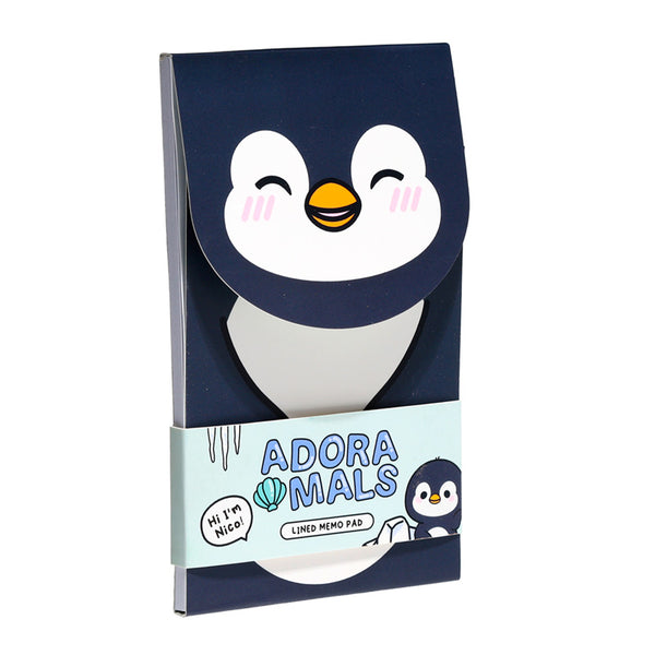 Flip Open Shaped Memo Pad - Adoramals Penguin MEMO117-0