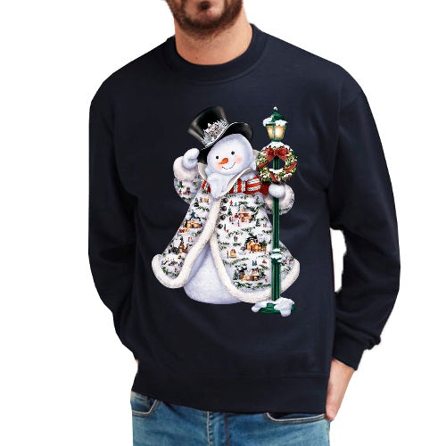 Adults Xmas Printed Sweatshirt - Snowman-5
