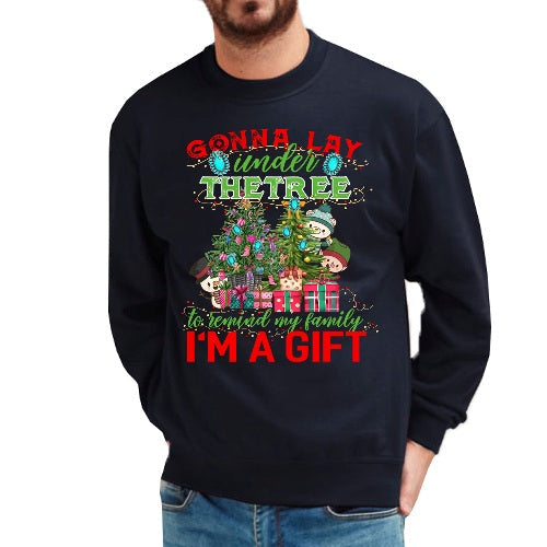 Adults Xmas Sweatshirt - I'M A GIFT-5