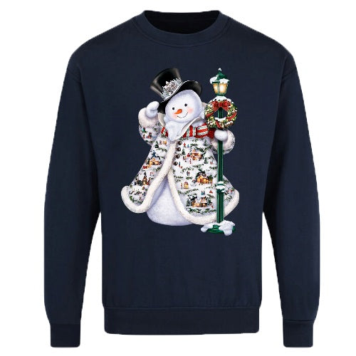 Adults Xmas Printed Sweatshirt - Snowman-3