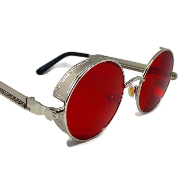 Framed Red x Silver Sunglasses-0