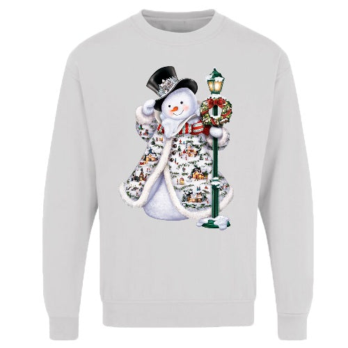 Adults Xmas Printed Sweatshirt - Snowman-4