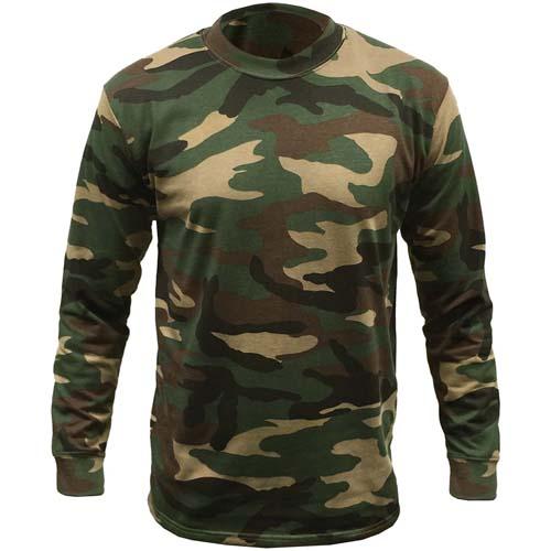 Game Woodland Camouflage Long Sleeve T-Shirt-0