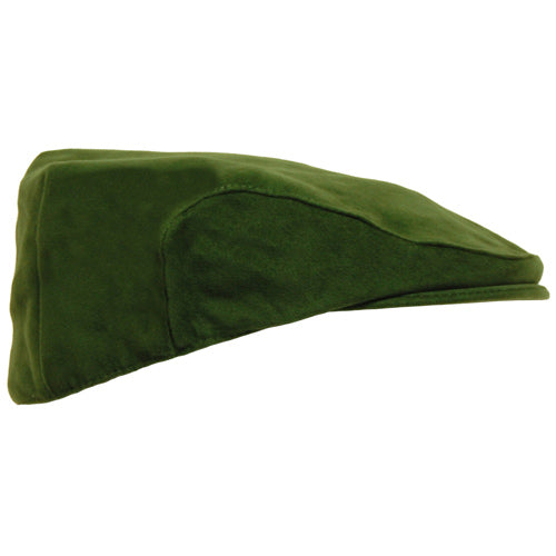 Olive Green Moleskin Flat Cap-0