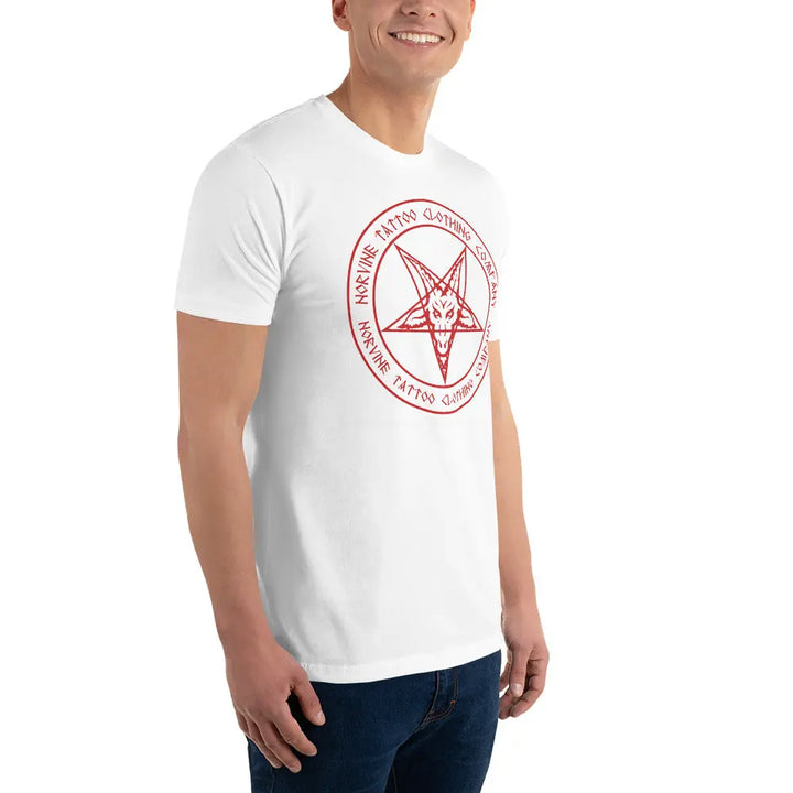 Norvine - Men's Red Pentagram T-Shirt-22