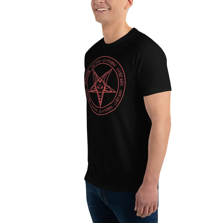 Norvine - Men's Red Pentagram T-Shirt-6