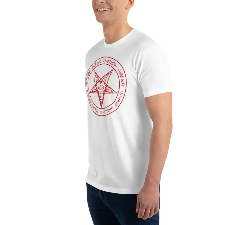 Norvine - Men's Red Pentagram T-Shirt-15