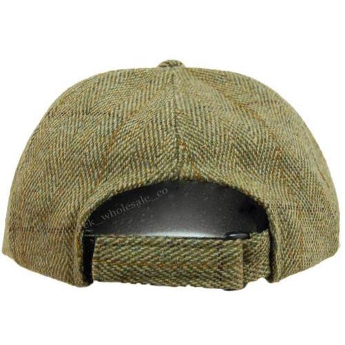 Tweed Leather Skip Hat-2