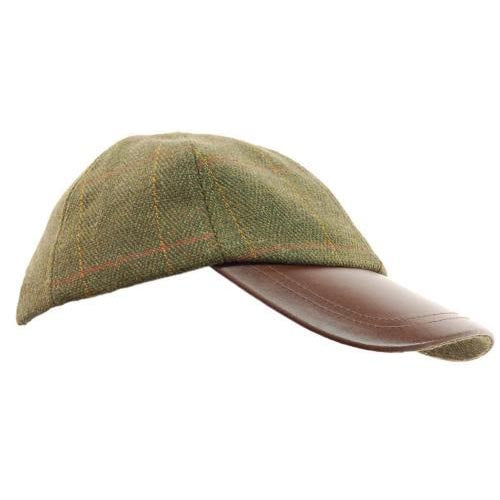 Tweed Leather Skip Hat-3