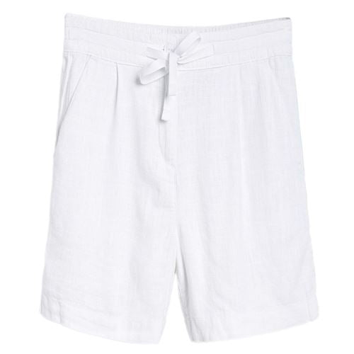 Womens Linen Blend Knee Shorts - 2575-3