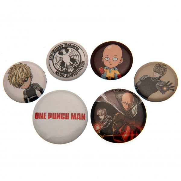 One Punch Man Button Badge Set