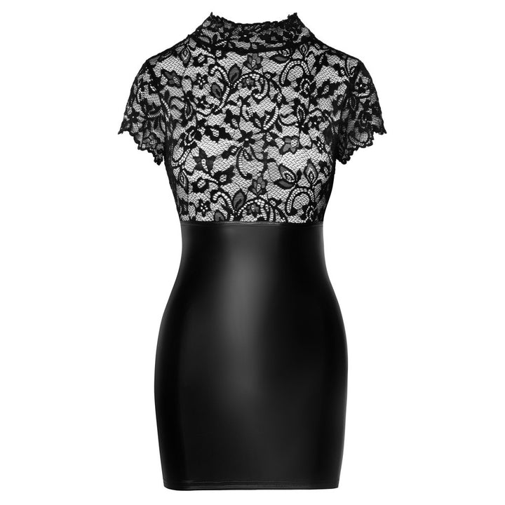 Noir Lace Mini Dress-3