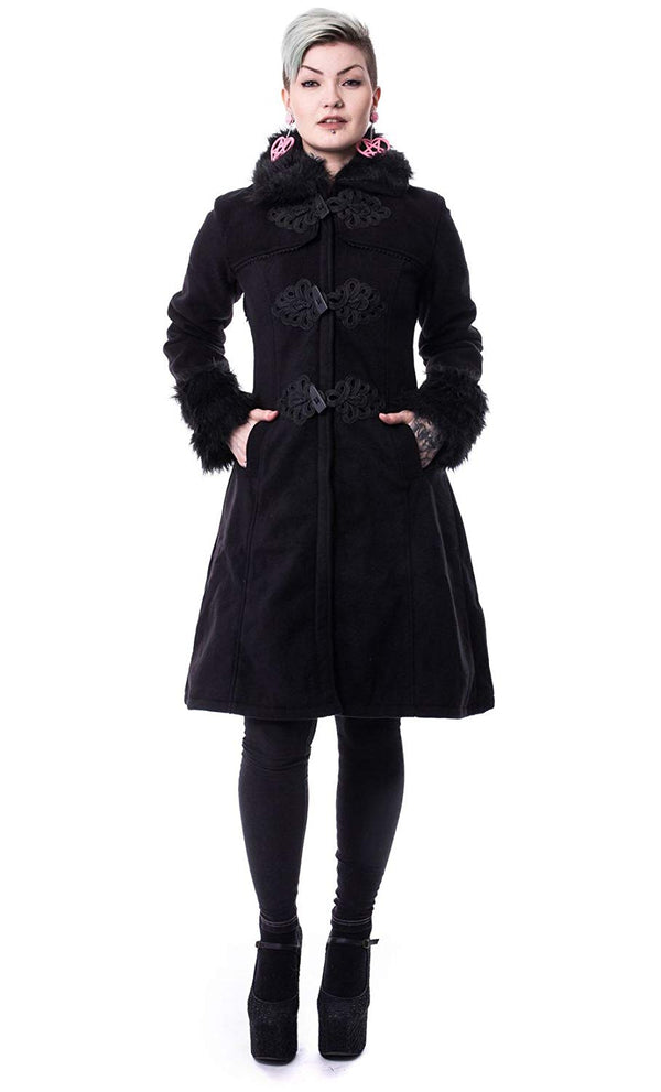 Poizen Industries - Black Gothic Winter Coat